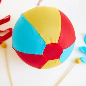 Sarahs Silks Balloon Ball Silk Toy Circus red yellow blue - no balloon